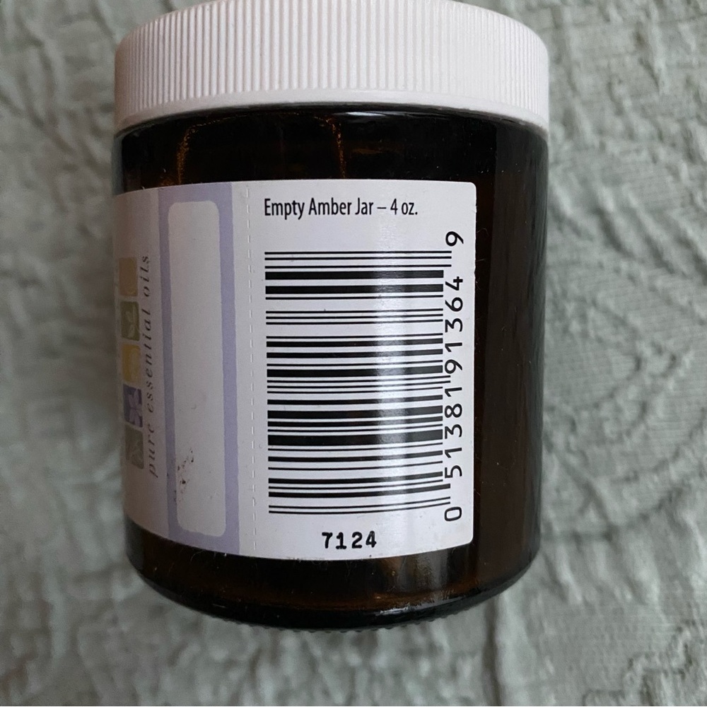 Aura Cacia Empty Amber Glass Jars 4 oz Set of Three - Picture 2 of 5